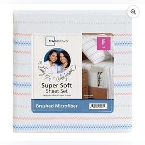 Mainstays Becky G+Alejandra Super Soft Full Sheet Set 4-Piece Brushed Microfiber